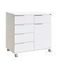 Hanah Home Armario Multiusos Blanco con 5 Cajones